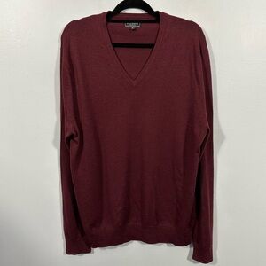 Express Extra Fine Merino Wool Modern Fit Vneck Sweater Size XL